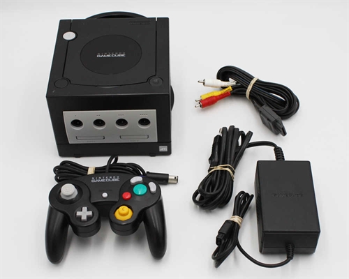 GameCube - Jet Black - Console - SNR DE11352635 (B Grade) (Used)